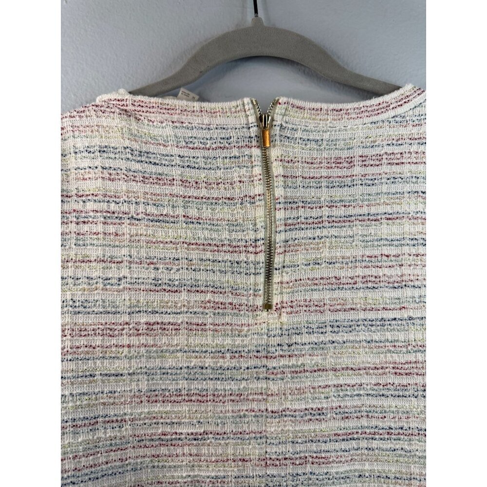Loft Textured Shift Dress Size Medium - Picture 6 of 7